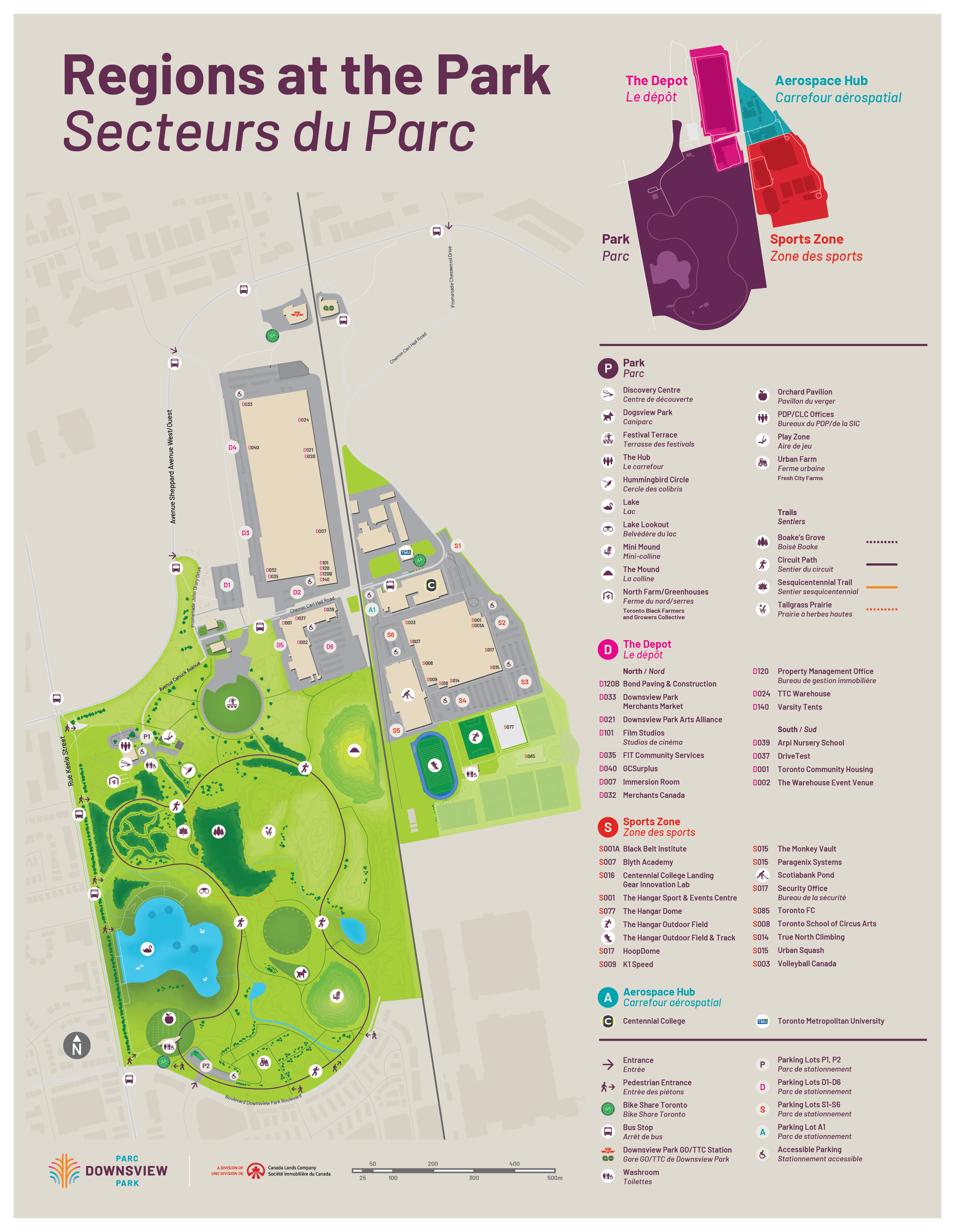 Carte du parc