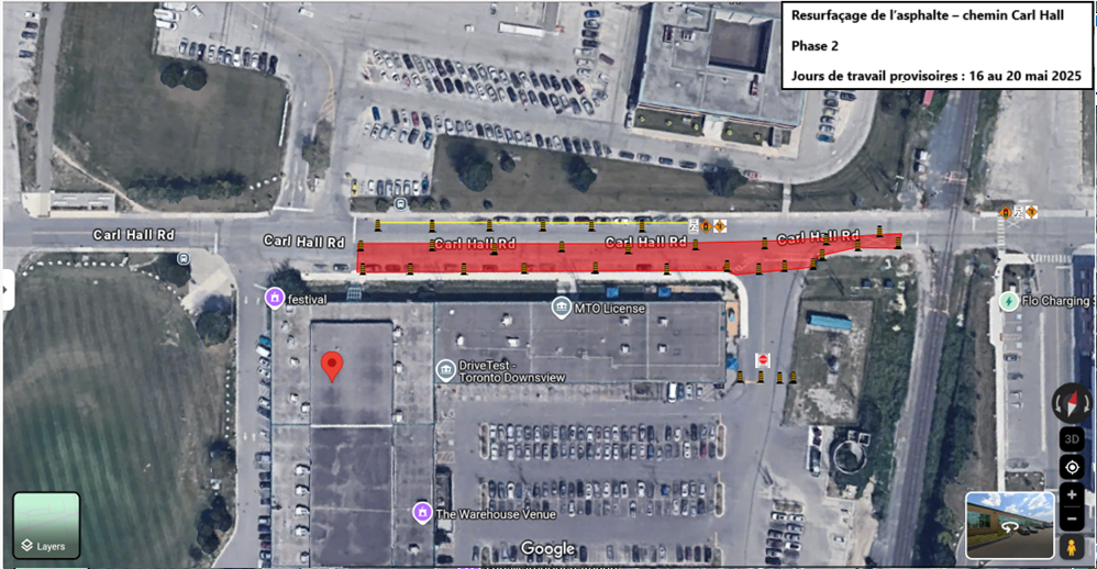 Resurfaçage de l’asphalte  phase 2