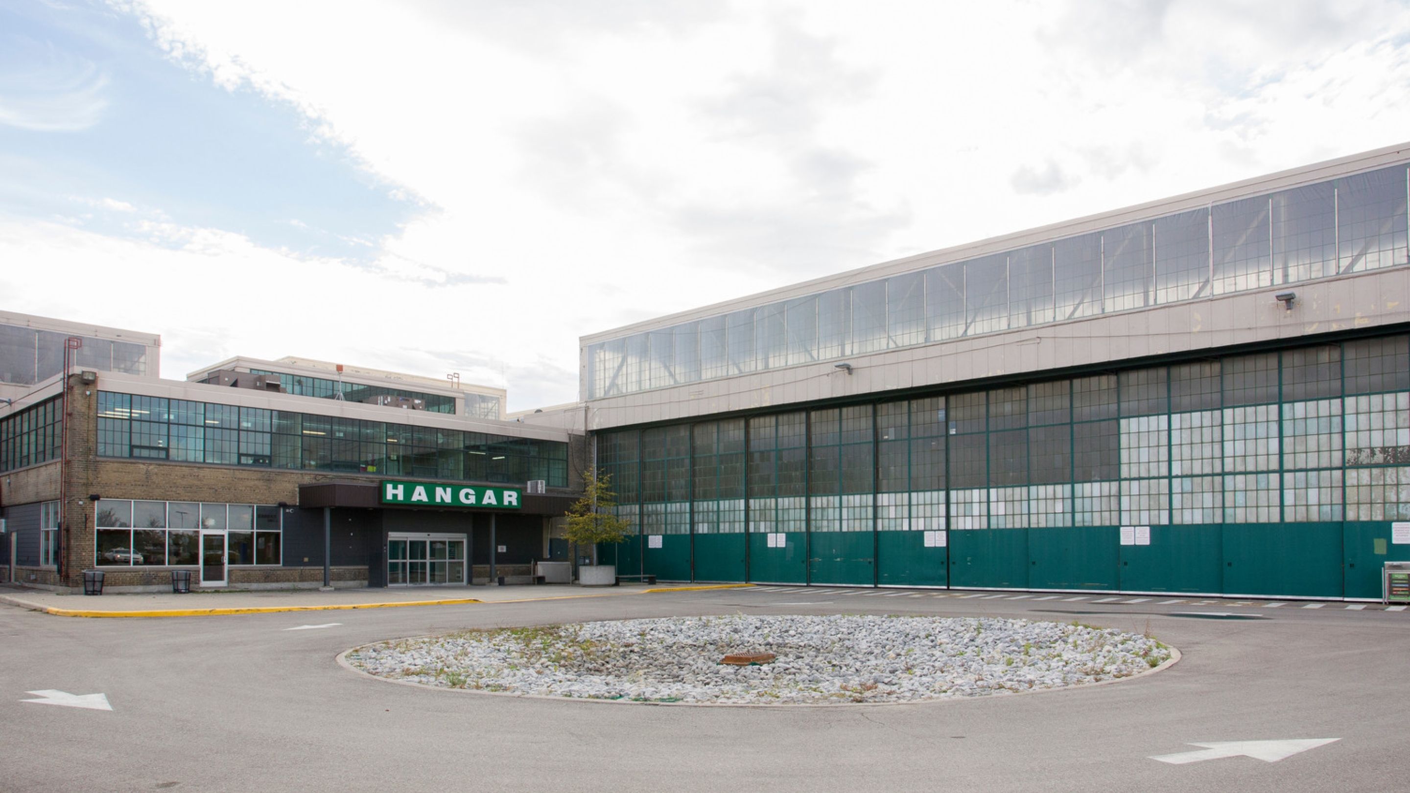A large one-storey building.