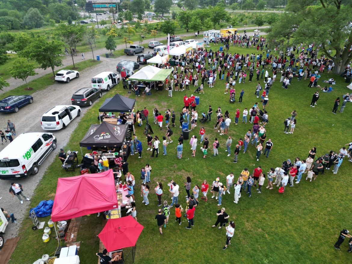 Canada Day vendors drone