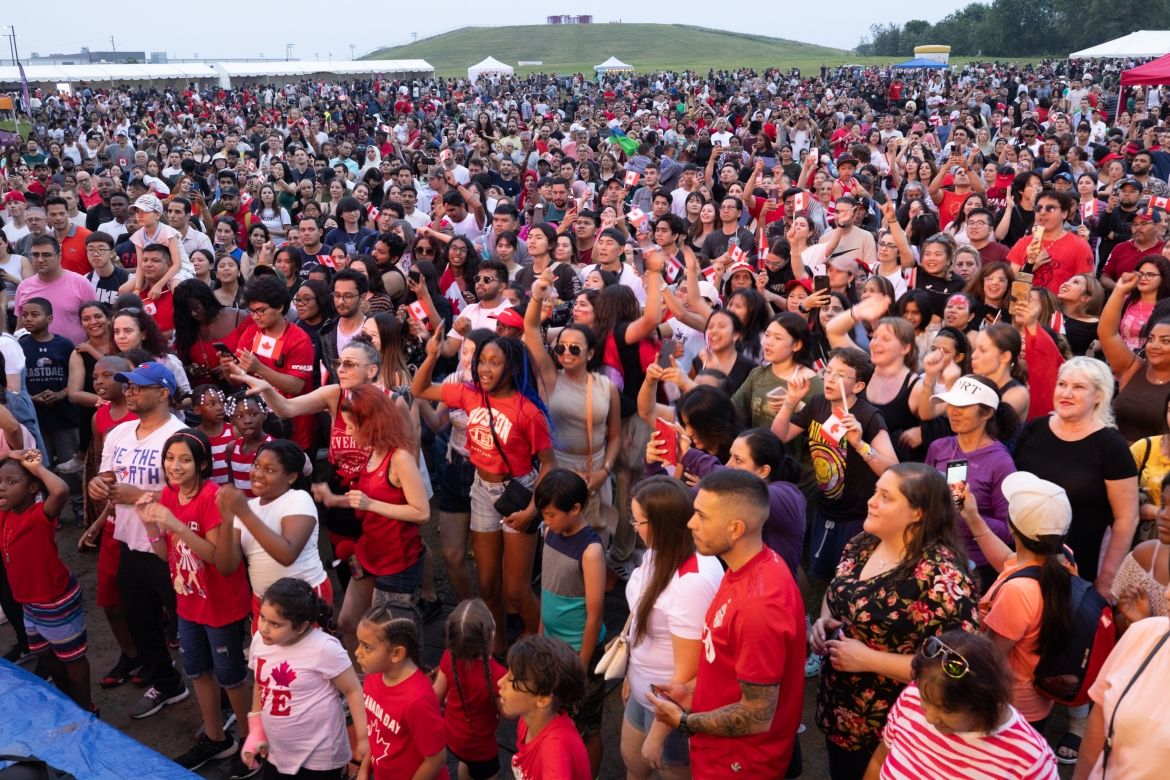 Canada Day crowd of people Canada Day crowd of people