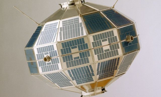 A close-up photo of a satellite.