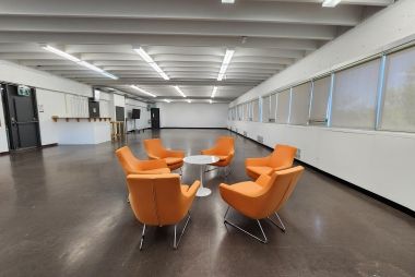 Orange chairs