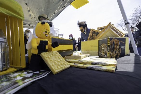 The Toronto Beekeepers' booth.