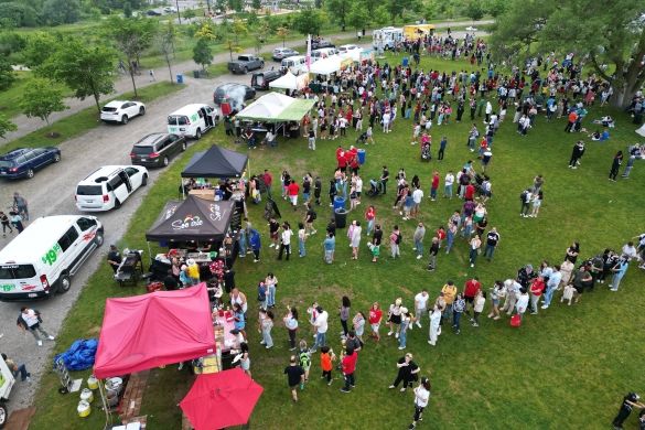 Canada Day vendors drone