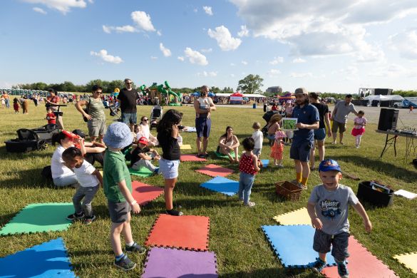 people sitting on the grass